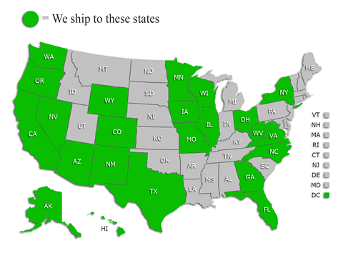 States We Can Ship To